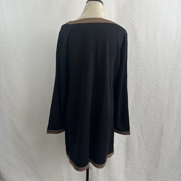 cj banks tan & black tunic heavy weight winter attire - Picture 5 of 8